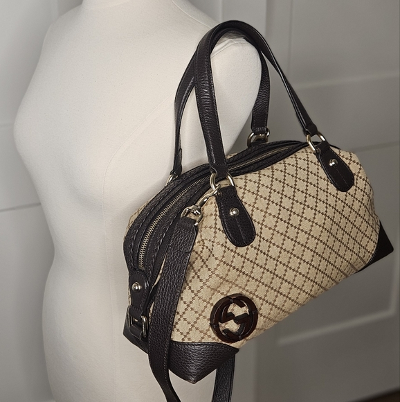 Authentic Gucci Crossbody/Shoulder  Dimante Fabric Sukey - Picture 1 of 16